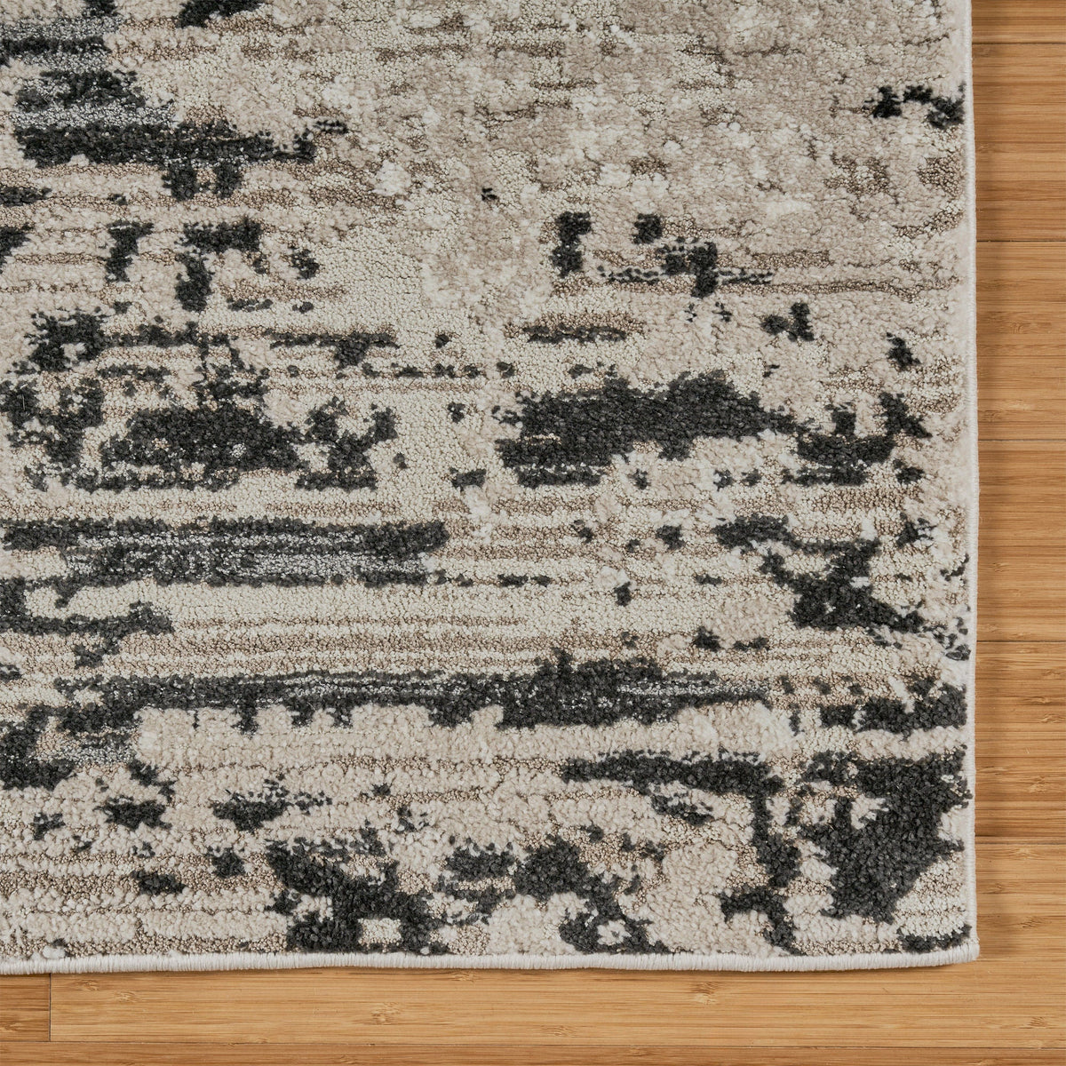 Solaris Area Rug, Argent Charcoal, 6'6” x 9'