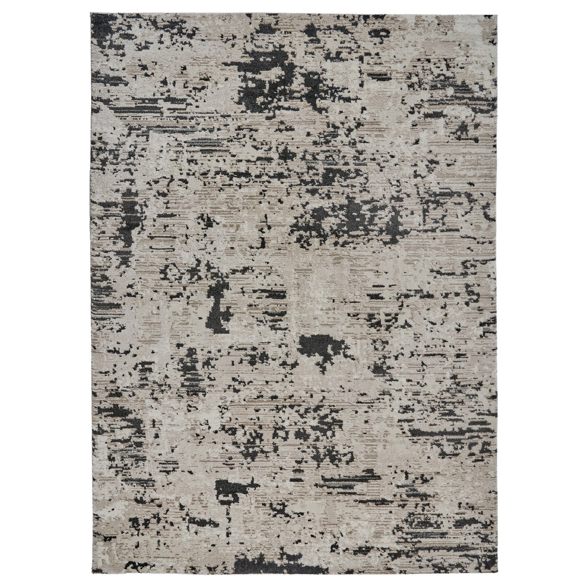 Solaris Area Rug, Argent Charcoal, 6'6” x 9'