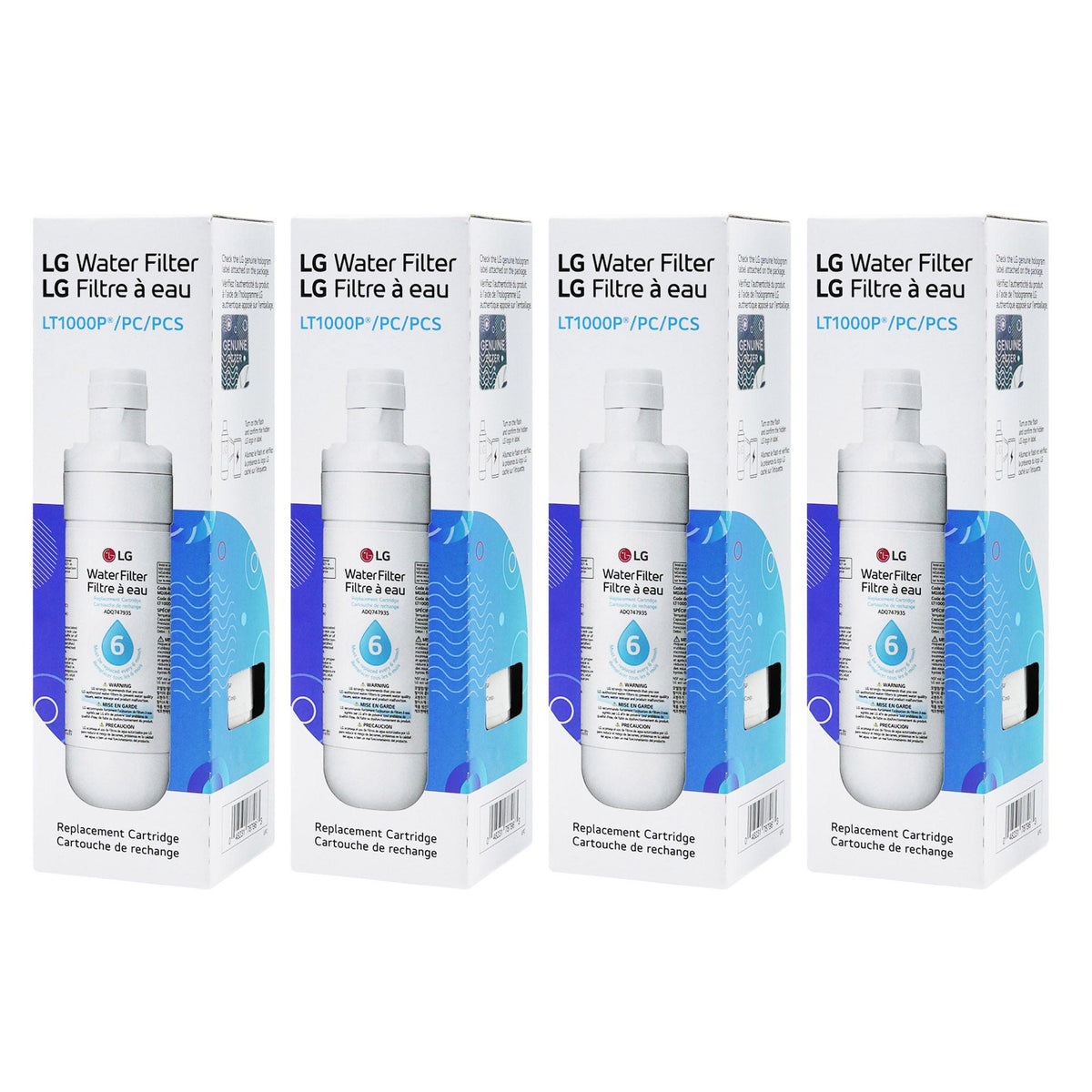 LG LT1000P4 Water Filter, 4-pack