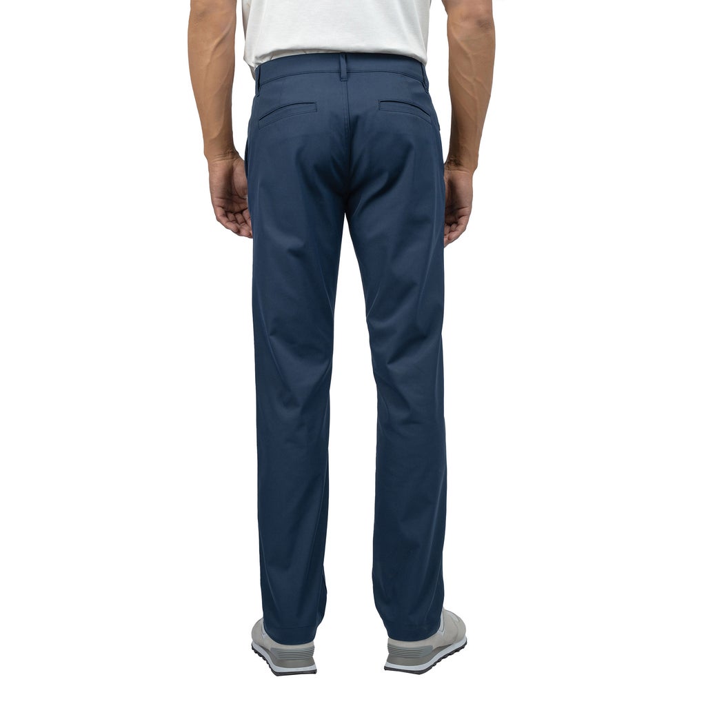 [color:blue] Scott Barber Men's Performance Chino Pant - Blue - image 3