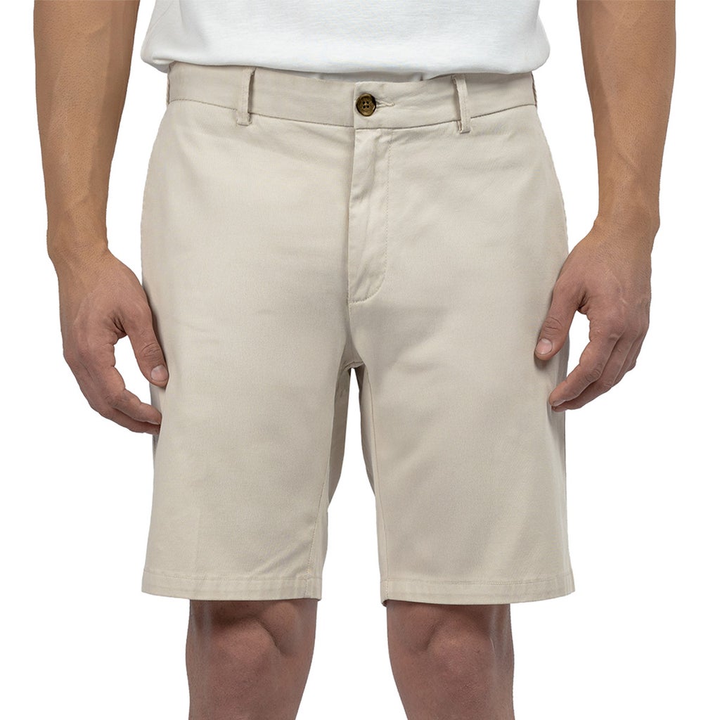 [color:tan] Scott Barber Men's Flat Front Short - Tan - image 1