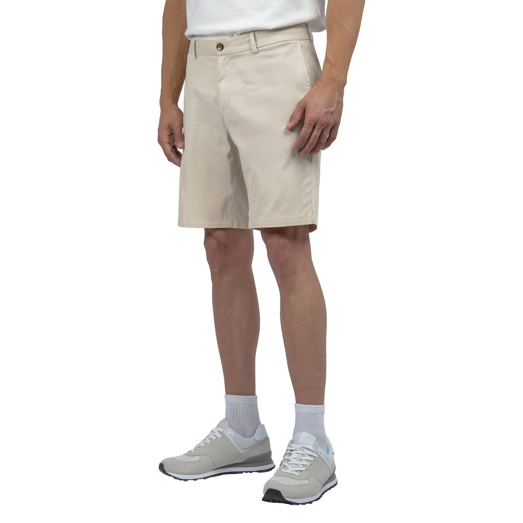 [color:tan] Scott Barber Men's Flat Front Short - Tan - image 2