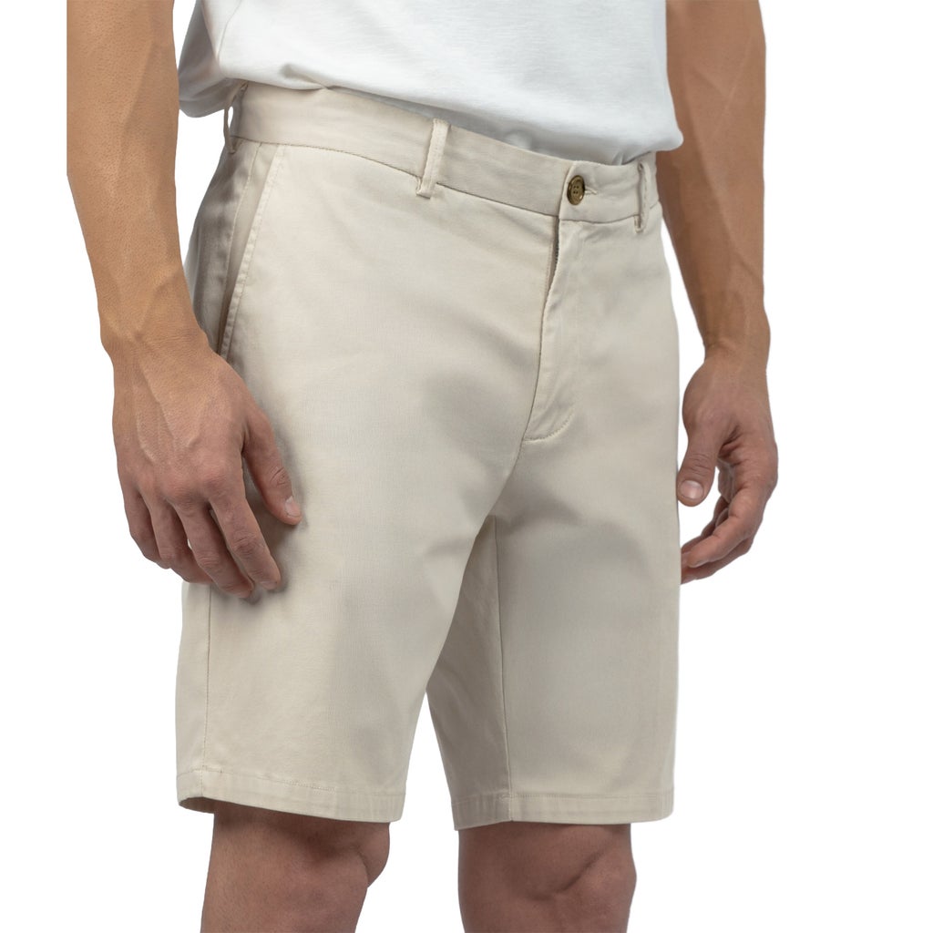 [color:tan] Scott Barber Men's Flat Front Short - Tan - image 4