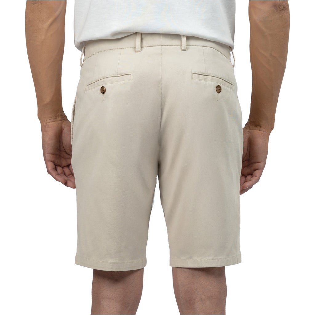 [color:tan] Scott Barber Men's Flat Front Short - Tan - image 5