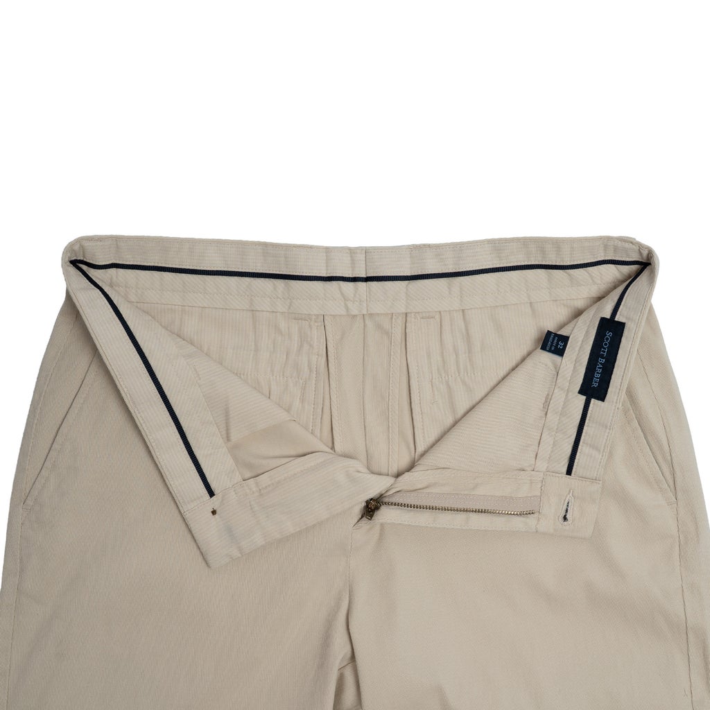 [color:tan] Scott Barber Men's Flat Front Short - Tan - image 6