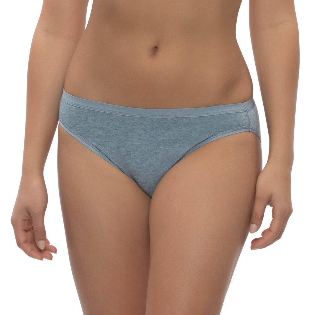 Felina Women's Organic Cotton Stretch Bikini, 6-pack - image 4