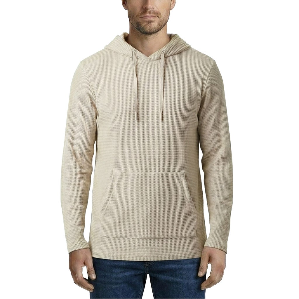 [color:tan] Rainforest Men's Textured Hoodie - Tan - image 1