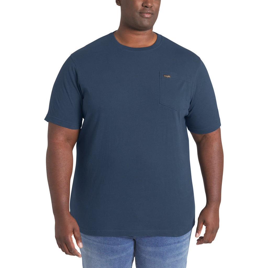 [color:blue] Wrangler Men's Pocket Tee - Blue - image 4