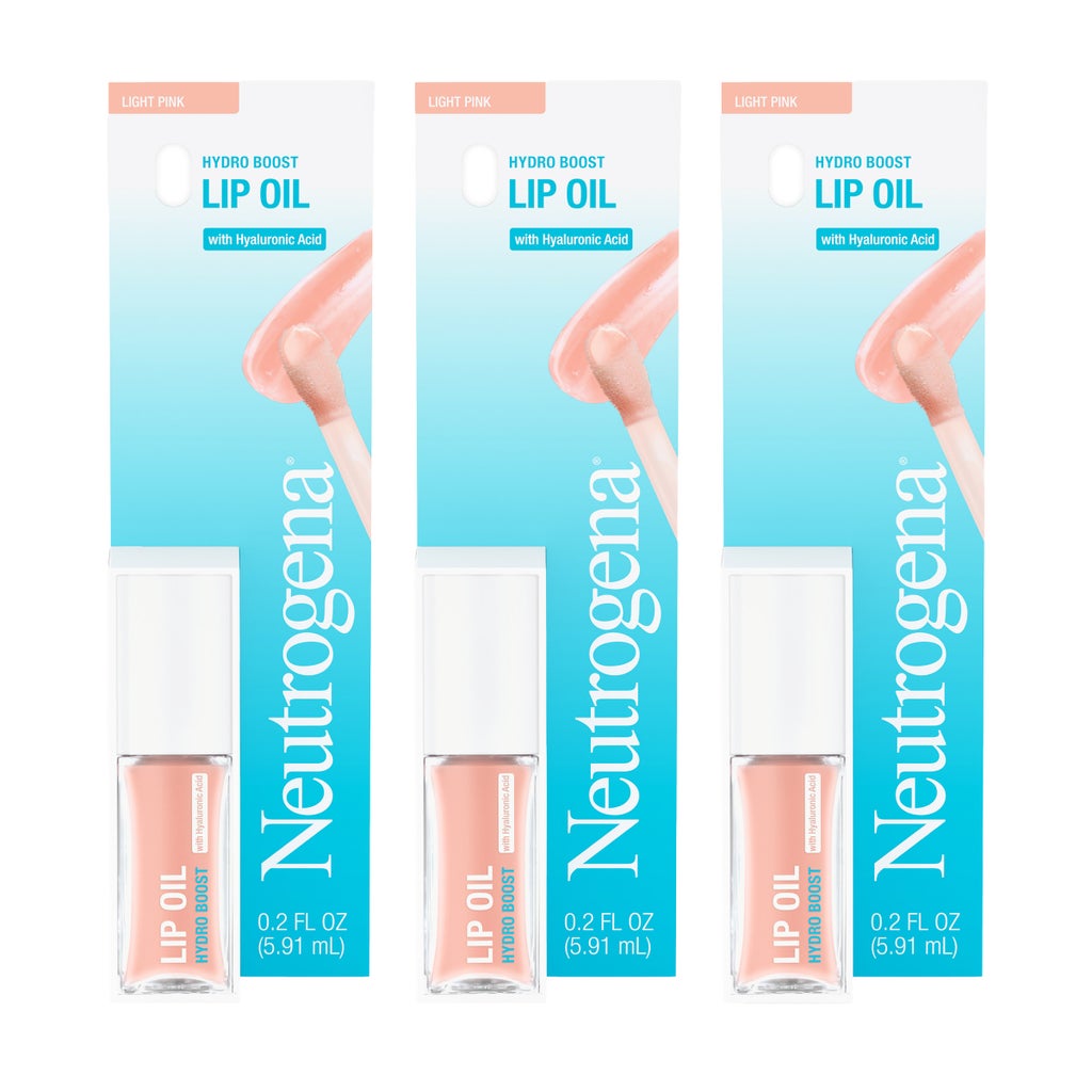 Neutrogena Hydro Boost Lip Oil, 0.2 fl oz, 3-pack - product image
