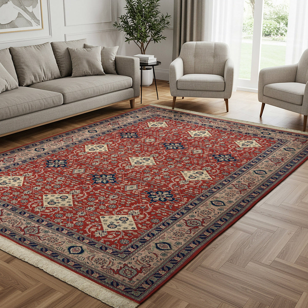Montacute Hand Knotted Rug Collection, Chelsea Terra