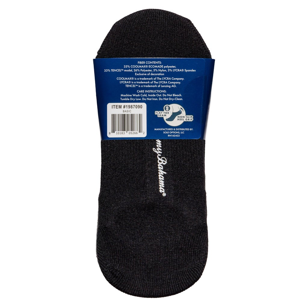[color:black] Tommy Bahama Women's Performance Liner Sock, 8-pair - Black - image 8