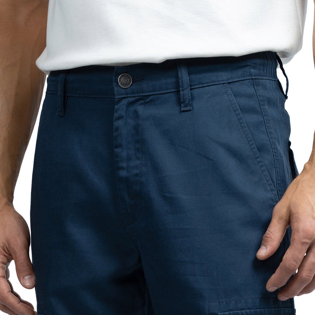 [color:blue] Jachs Men's Linen Blend Cargo Pant - Blue - image 5