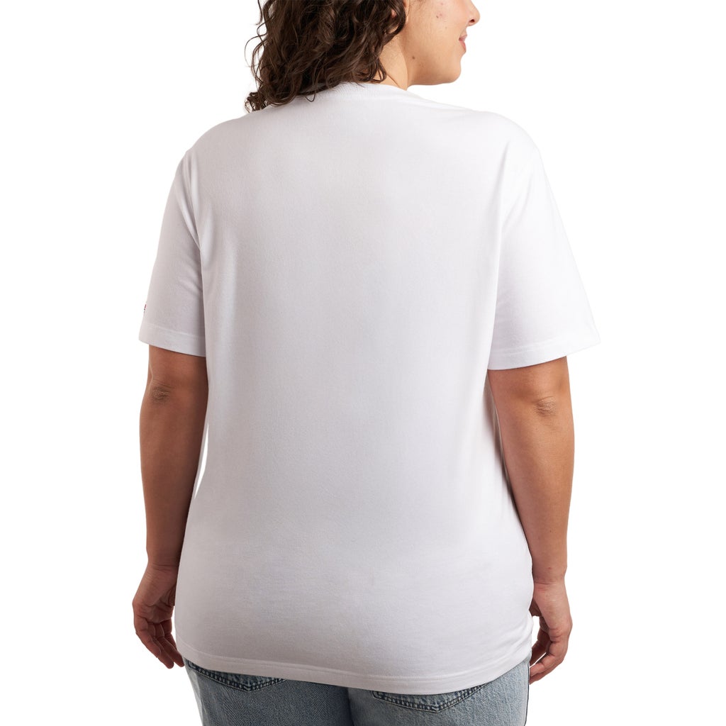 [color:white] Wholesale Unisex Logo Tee - White - image 8