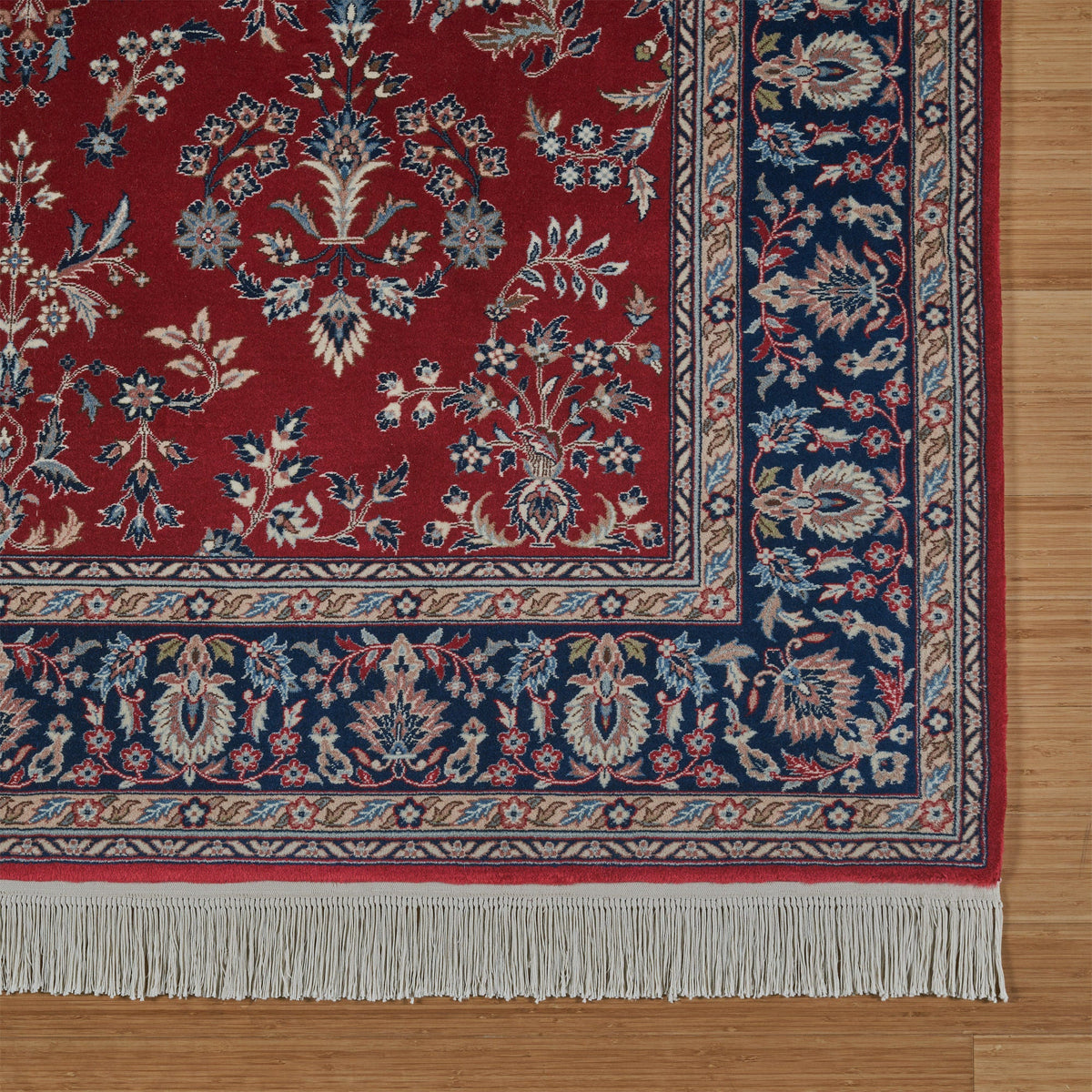 Montacute Hand Knotted Rug Collection, Grand Sarouk Red Navy