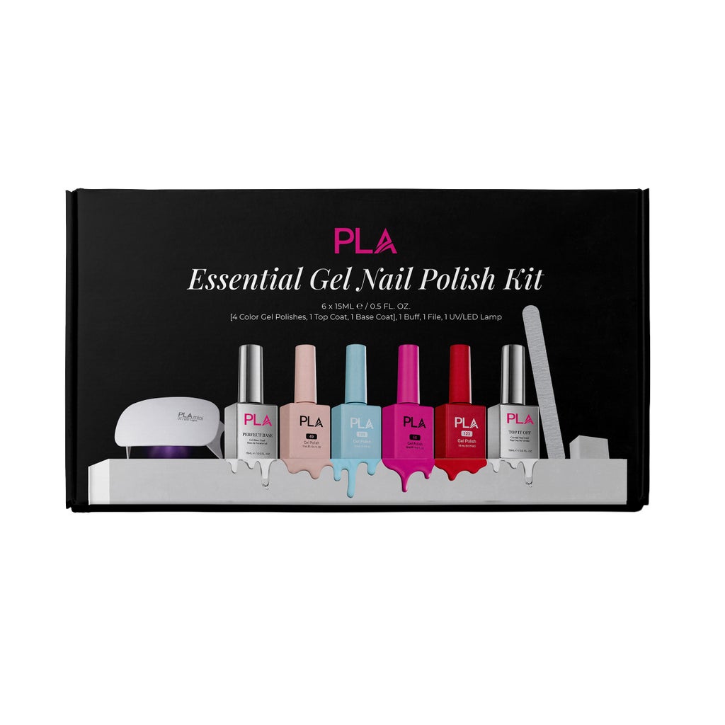 PLA Beauty 9-piece Gel Nail Polish Kit with UV/LED Lamp - product image