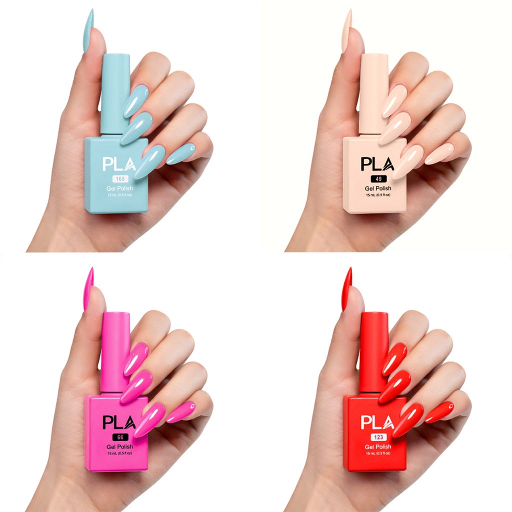 PLA Beauty 9-piece Gel Nail Polish Kit with UV/LED Lamp - product image