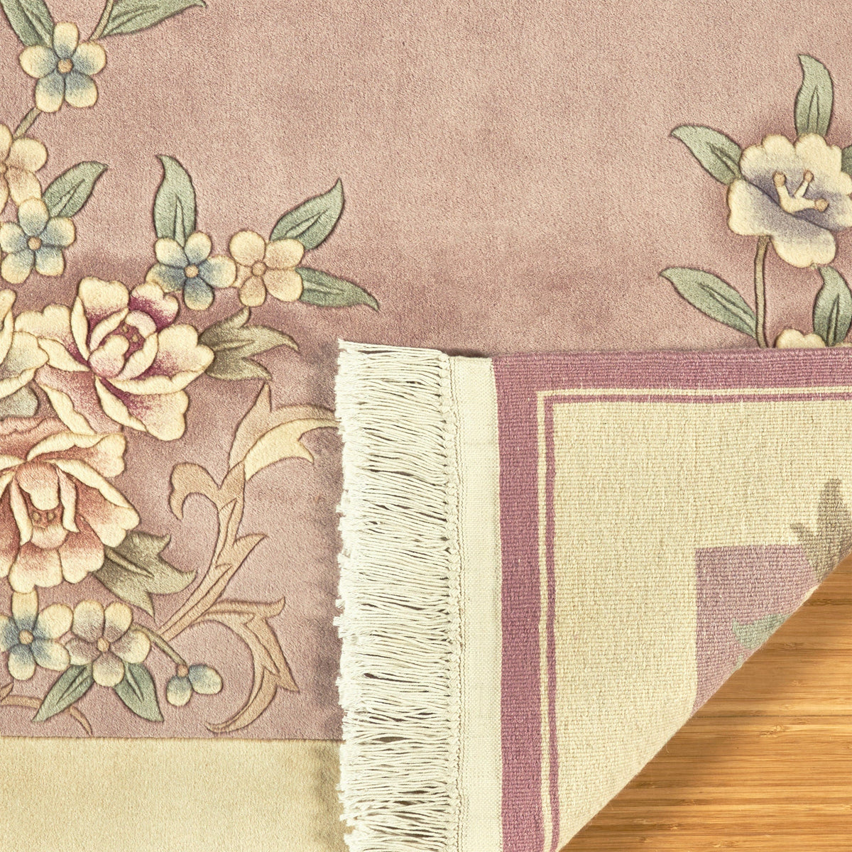 Pagoda Hand Knotted Rug Collection, Shan Light Rose