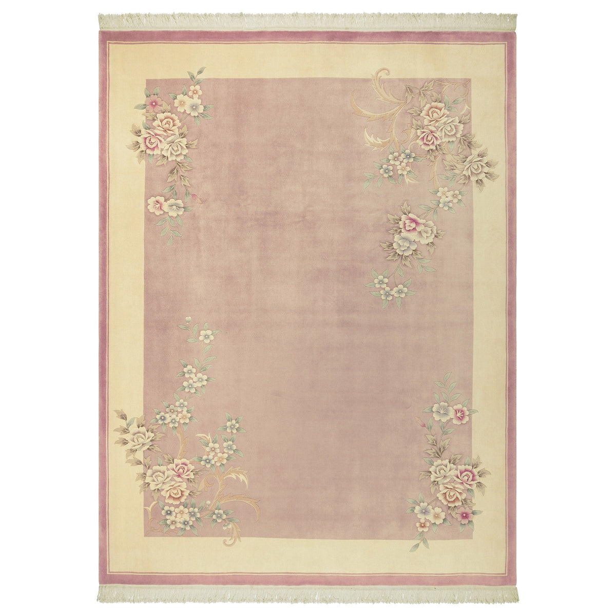 Pagoda Hand Knotted Rug Collection, Shan Light Rose