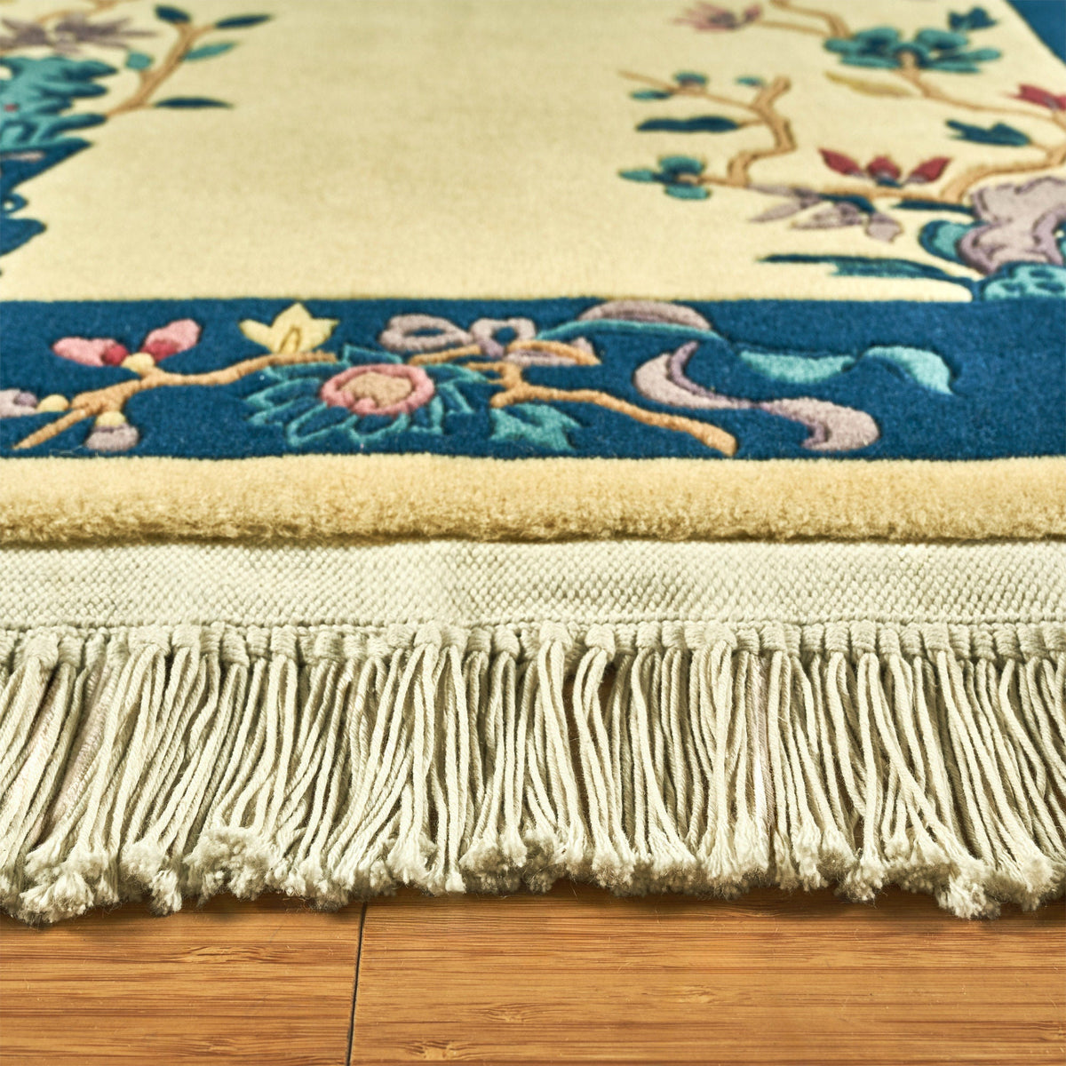 Pagoda Hand Knotted Rug Collection, Shan Border Navy
