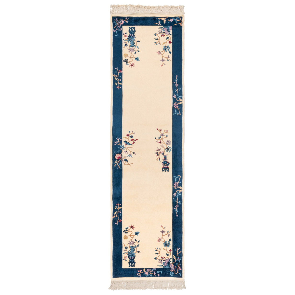 Pagoda Hand Knotted Rug Collection, Shan Border Navy