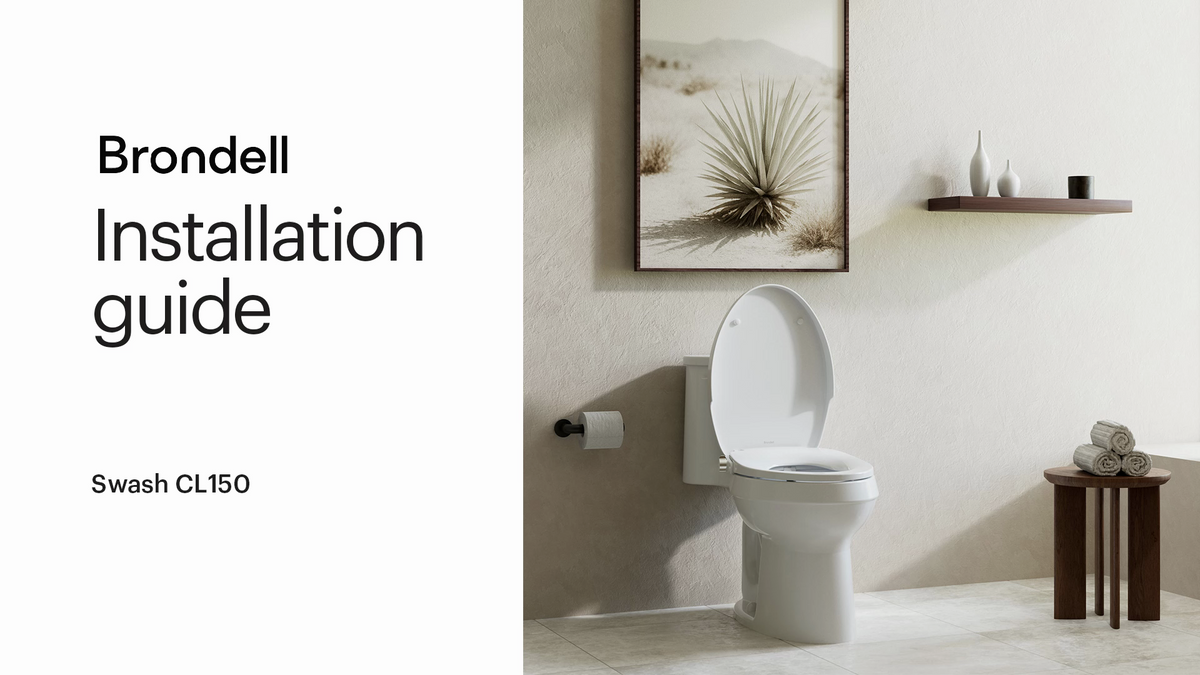 Brondell Swash CL150 Elongated Bidet Toilet Seat