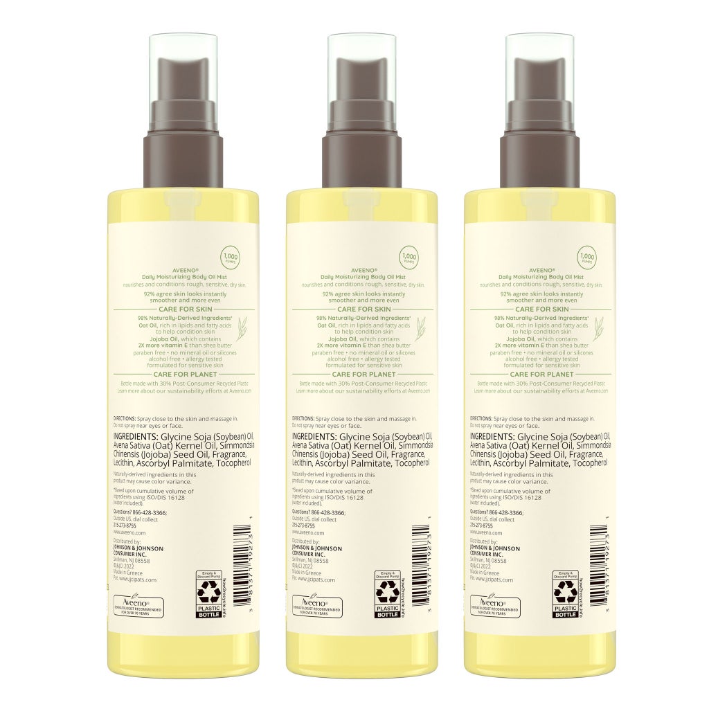Aveeno Daily Moisturizing Oil Mist, 6.7 fl oz, 3-pack - product image
