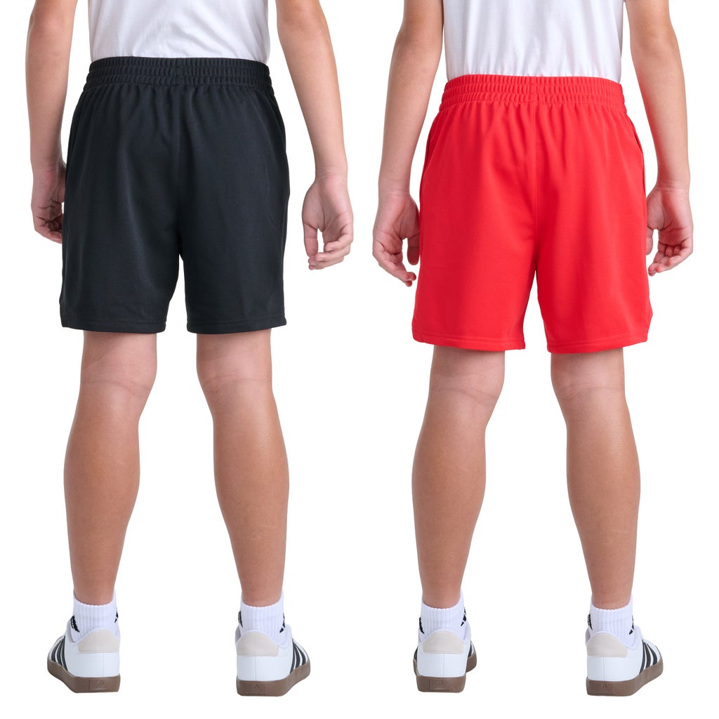 [color:black] adidas Youth 2-pack Pique Short - Black - image 3