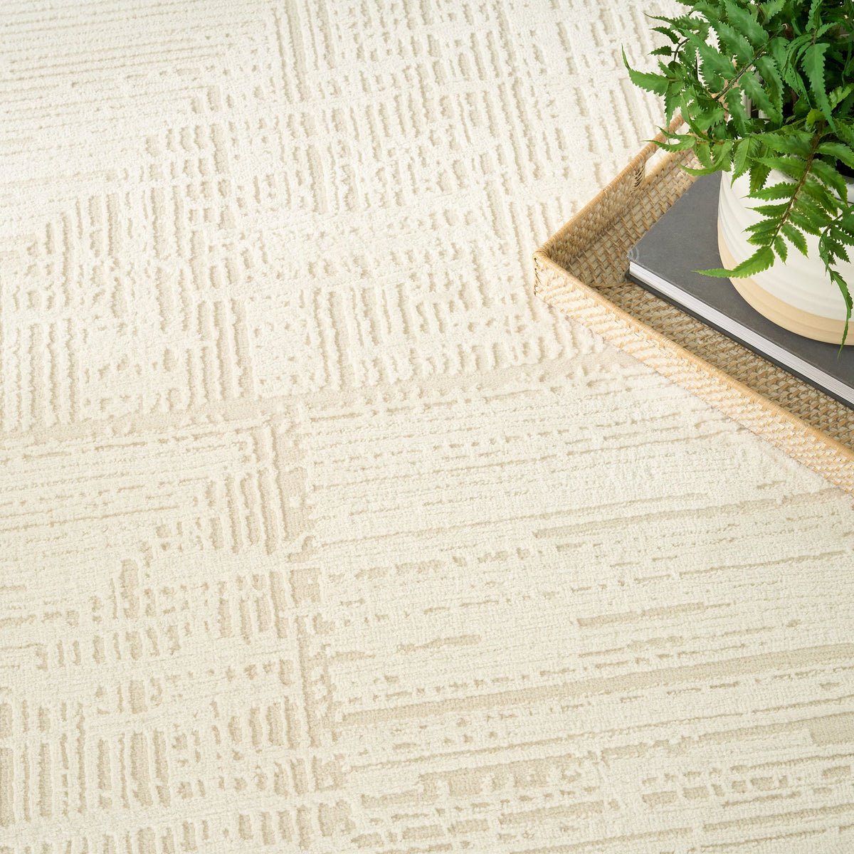 Nourison Briar Area Rug, Privet, 5'3” x 7'3”