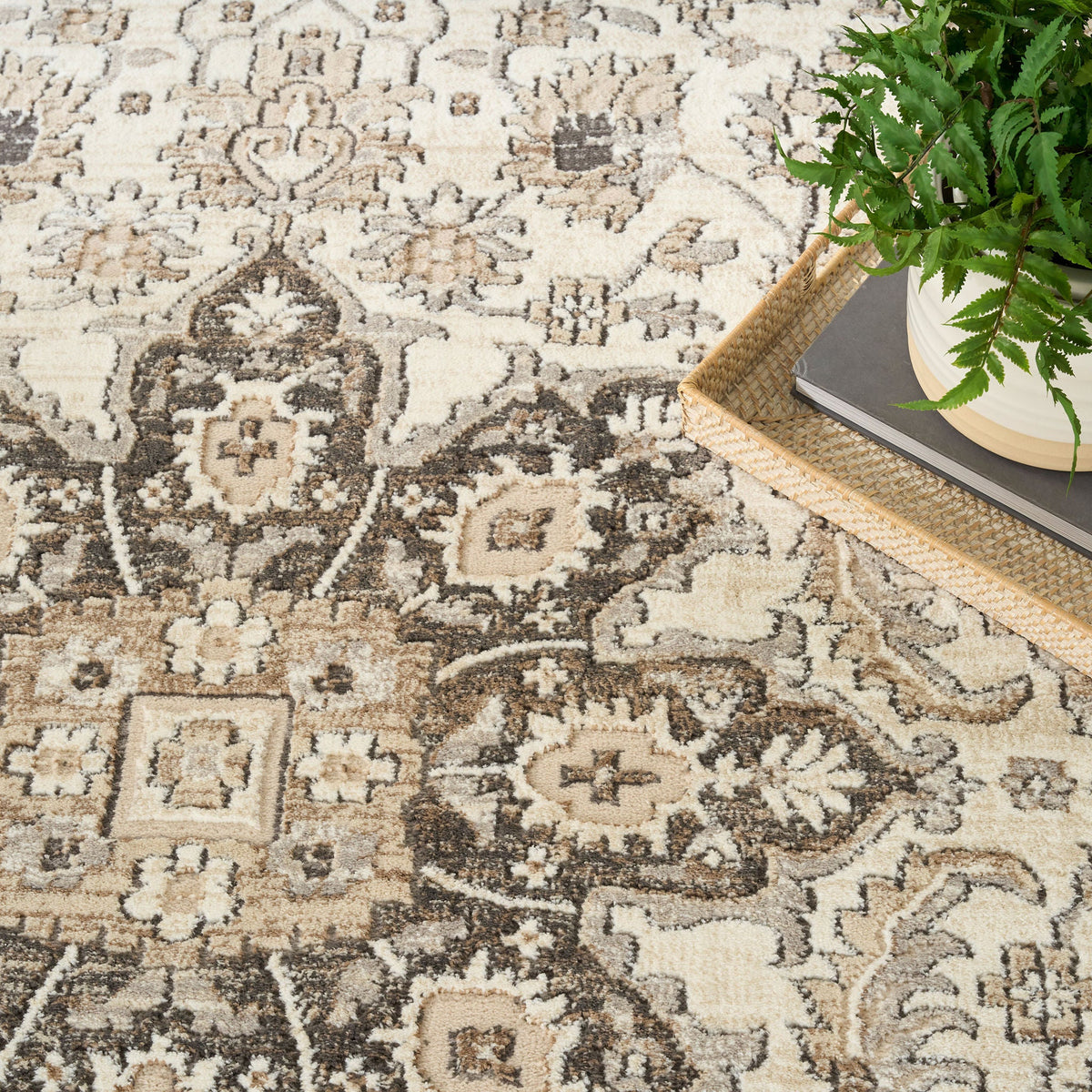 Nourison Briar Area Rug, Rose, 5'3” x 7'3”