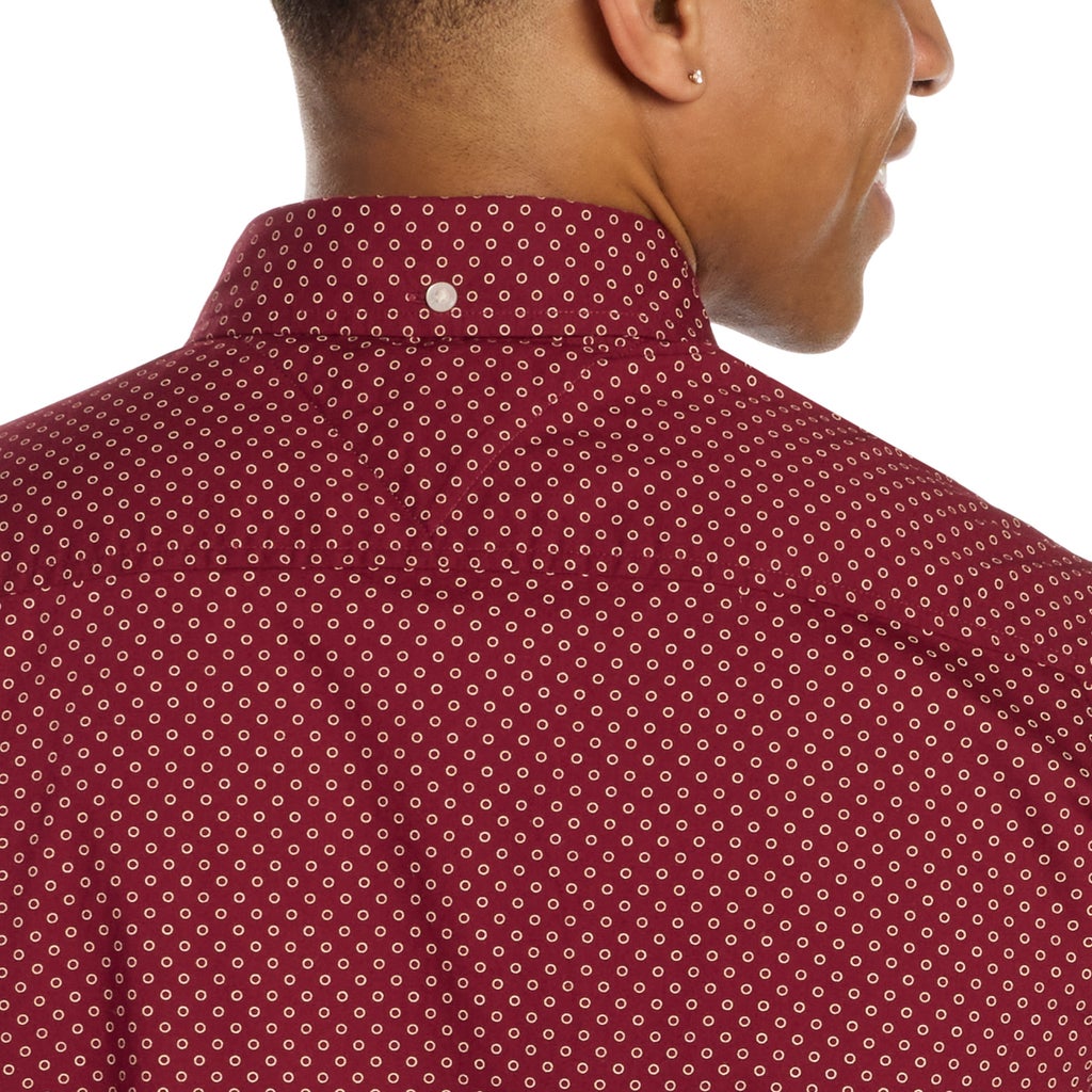 [color:red] Tommy Hilfiger Men's Short Sleeve Woven Shirt - Red - image 4