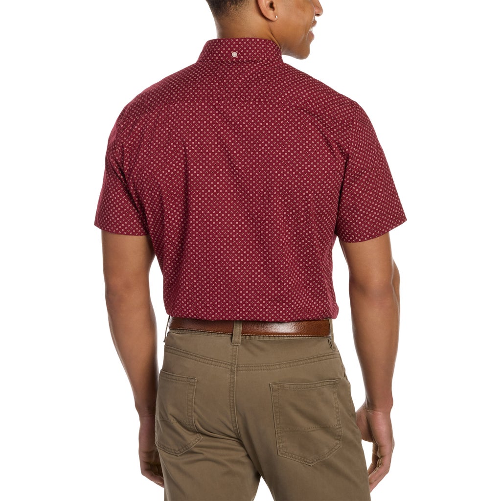 [color:red] Tommy Hilfiger Men's Short Sleeve Woven Shirt - Red - image 6
