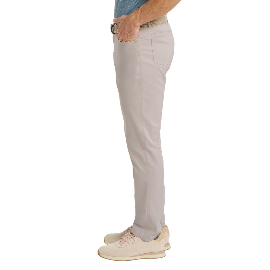 [color:tan] Greg Norman Men's 5 Pocket Pant - Tan - image 2