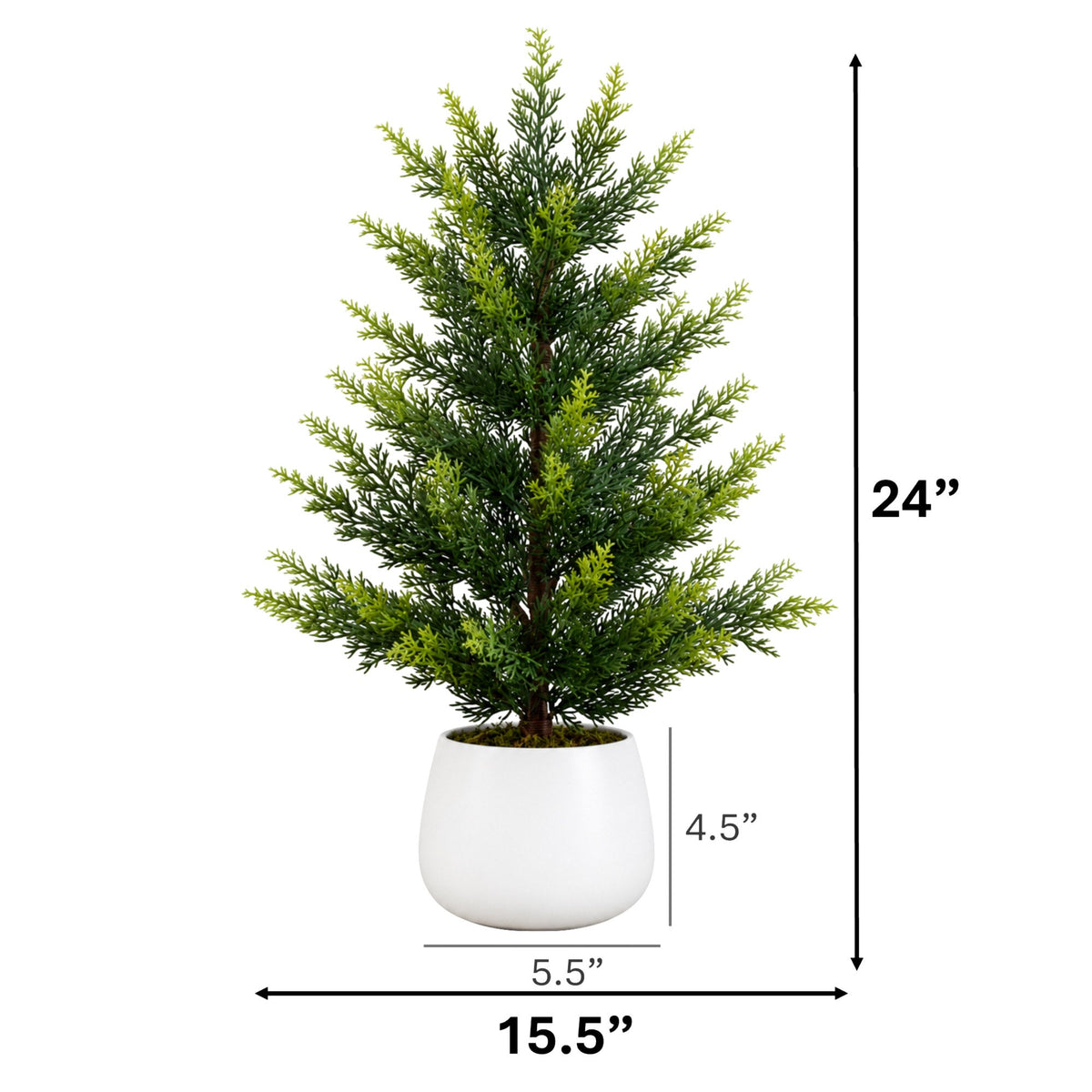 Faux 24” Tabletop Cedar Tree