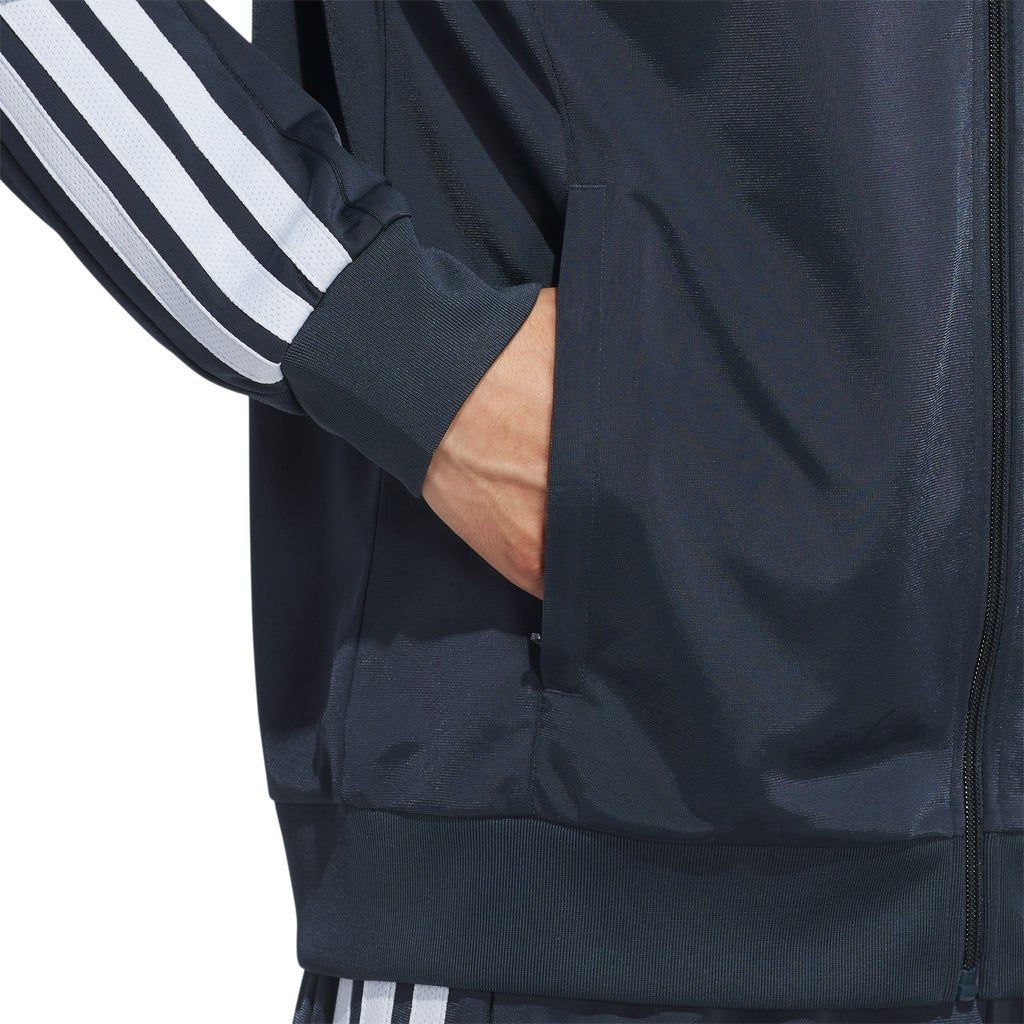 [color:navy] adidas Men's Tricot Track Jacket - Navy - image 6