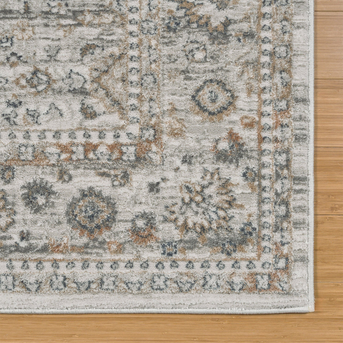 Divina Area Rug, Leona Gray, 5'3” x 7'