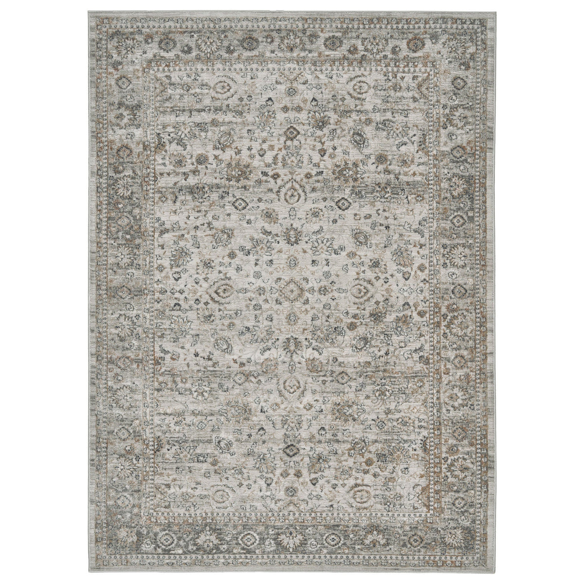 Divina Area Rug, Leona Gray, 5'3” x 7'