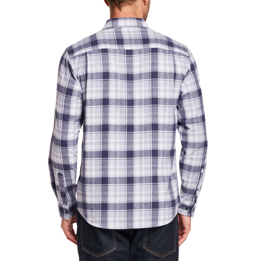 [color:blue] Weatherproof Vintage Men's Flannel Shirt - Blue - image 2