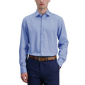 [color:blue] Haggar Men's Button-Up Dress Shirt - Blue - image 1