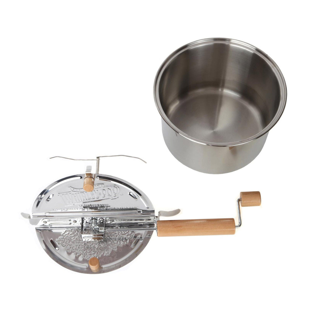 Whirley Pop Stainless Steel Popper with 3 Popping Kits