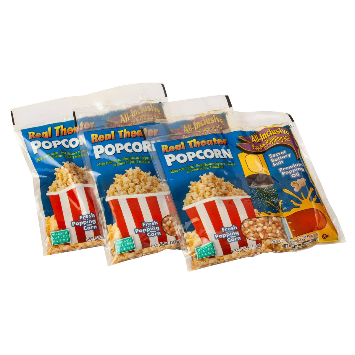Whirley Pop Stainless Steel Popper with 3 Popping Kits