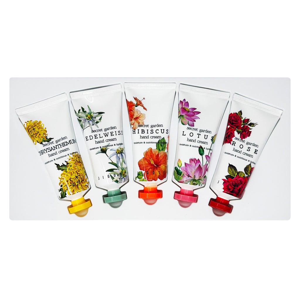Jigott Secret Garden Hand Cream, 1.69 fl oz, 5-pack - product image