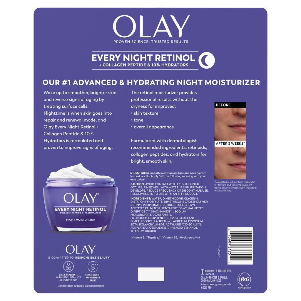 Olay Every Night Retinol, 1.7 oz, 2-pack - product image