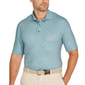 [color:green] Greg Norman Men's ML75 Stretch Polo - Green - image 1