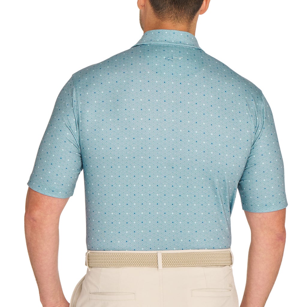 [color:green] Greg Norman Men's ML75 Stretch Polo - Green - image 2