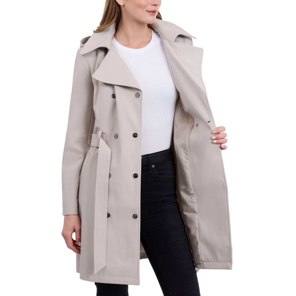 Calvin Klein Women's Hooded Trench Coat - image 5