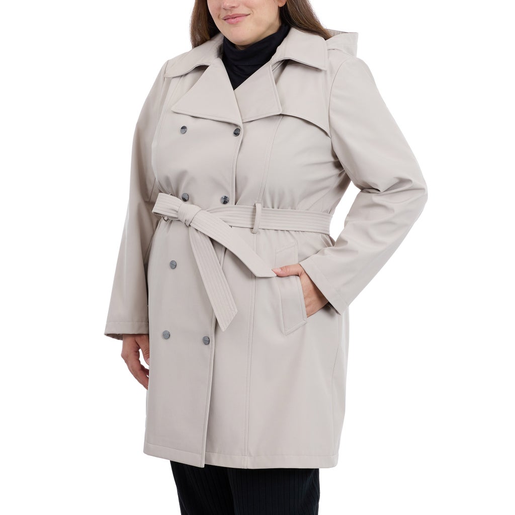 Calvin Klein Women's Hooded Trench Coat - image 9