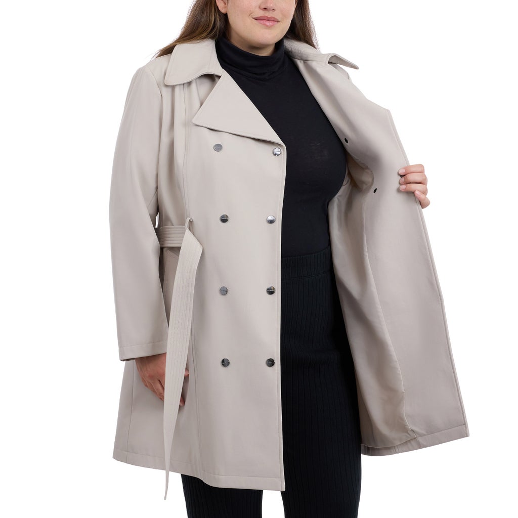 Calvin Klein Women's Hooded Trench Coat - image 10