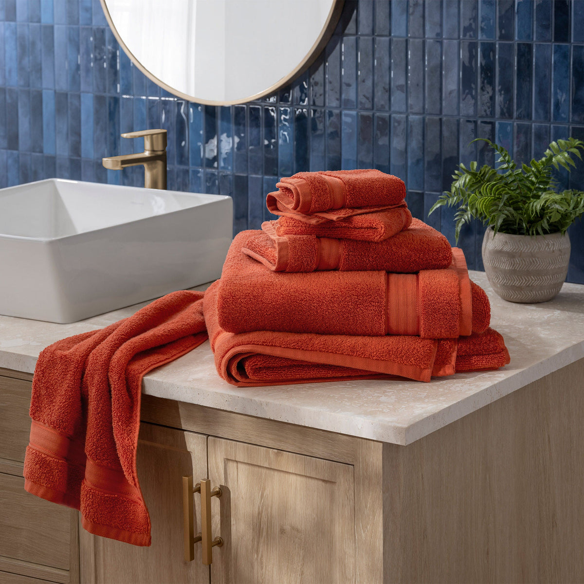 Purely Indulgent 100% Egyptian Cotton Towels, 6-piece Set