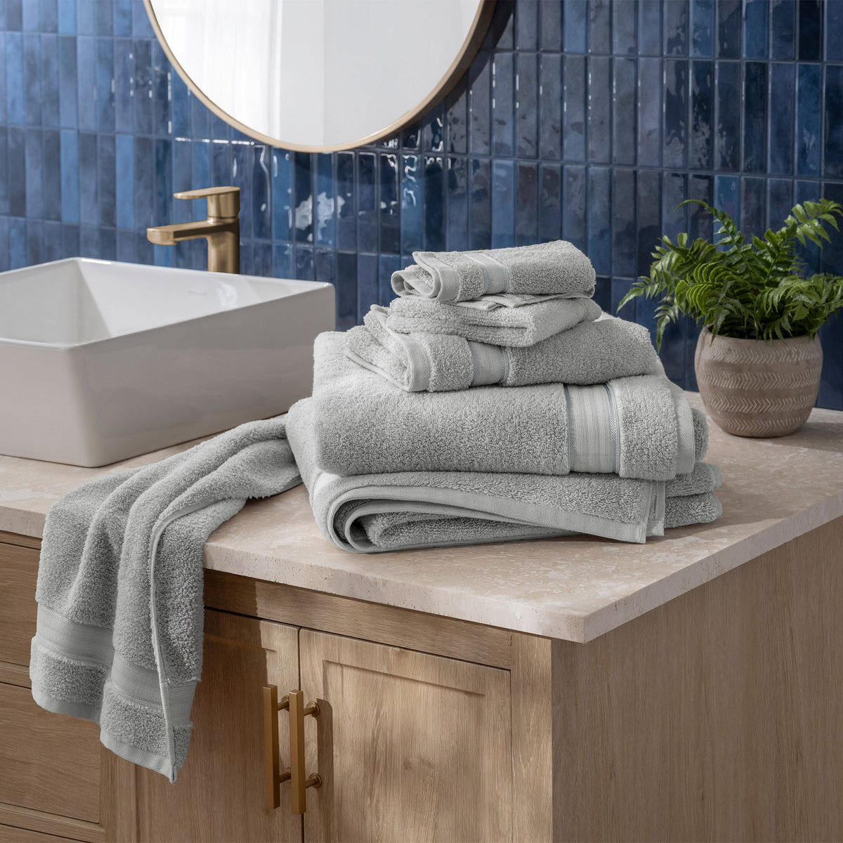 Purely Indulgent 100% Egyptian Cotton Towels, 6-piece Set