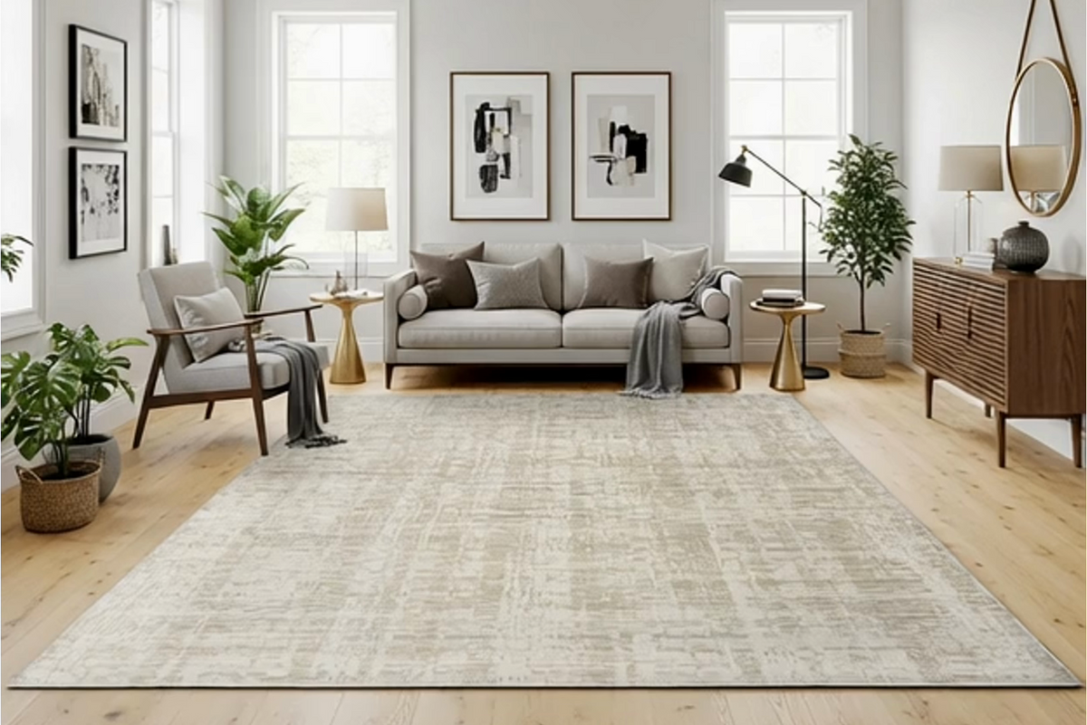 Sasha Area Rug, Dazie Ivory, 6'6" x 9'